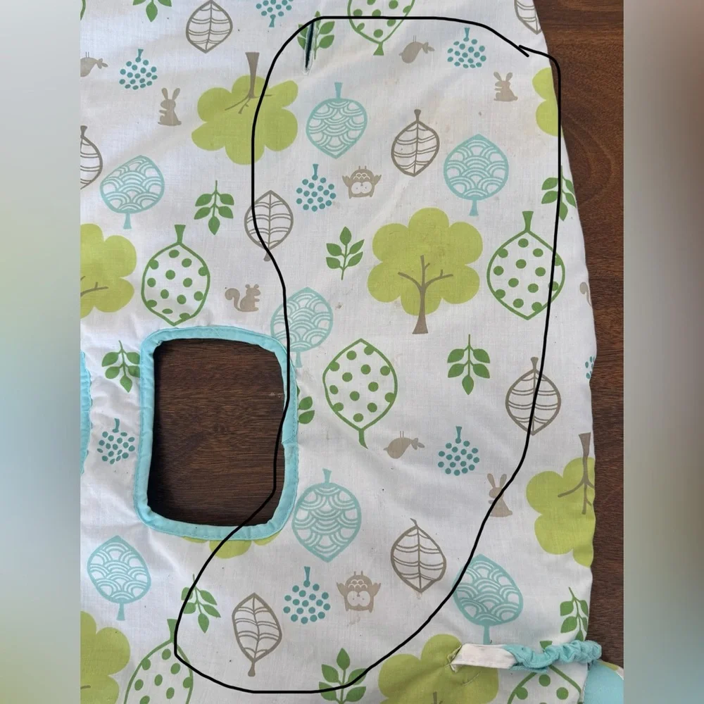 Carters reversible shopping cart cover